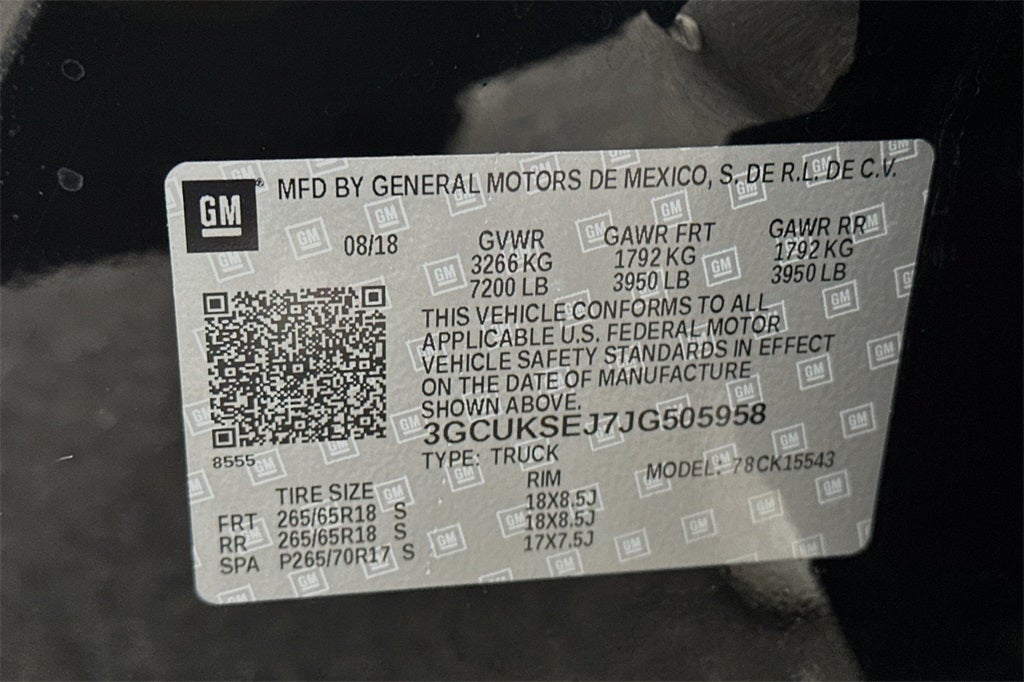 2018 Chevrolet Silverado 1500 LTZ 4WD